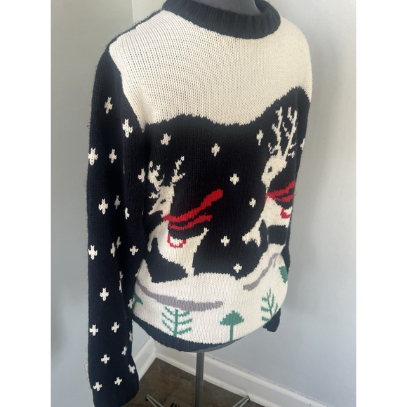 Skedouche Reindeer Christmas Sweater Step Brothers Style Unisex XL Holiday Knit - Picture 3 of 16